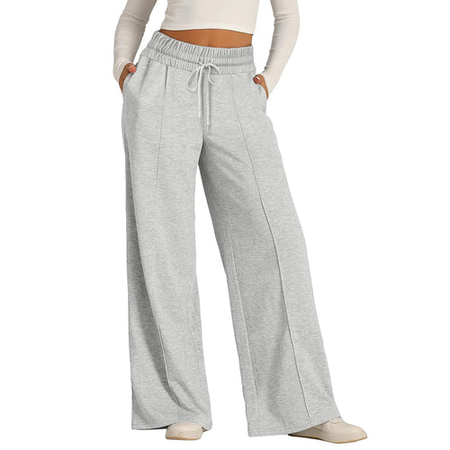 Drawstring Pants For Women- Casual Loose Wide Leg