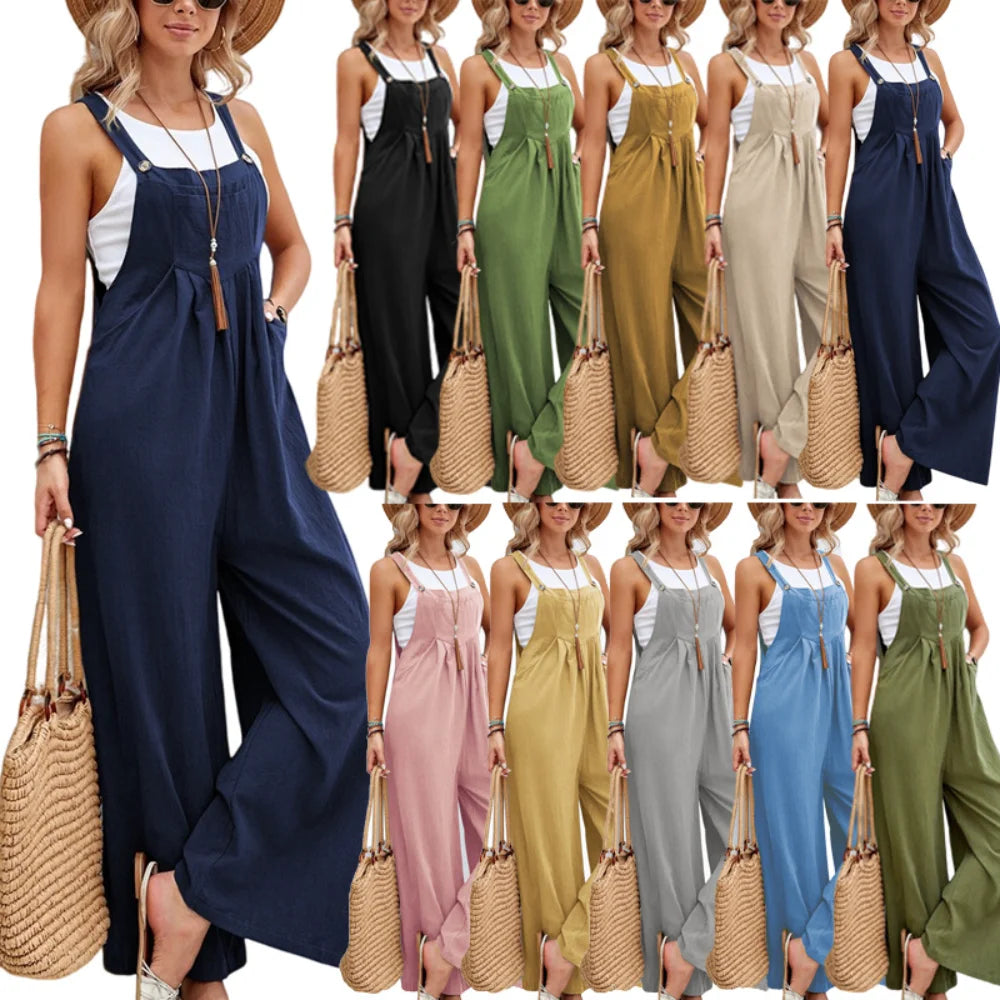 Women's Cargo Pants Jumpsuit