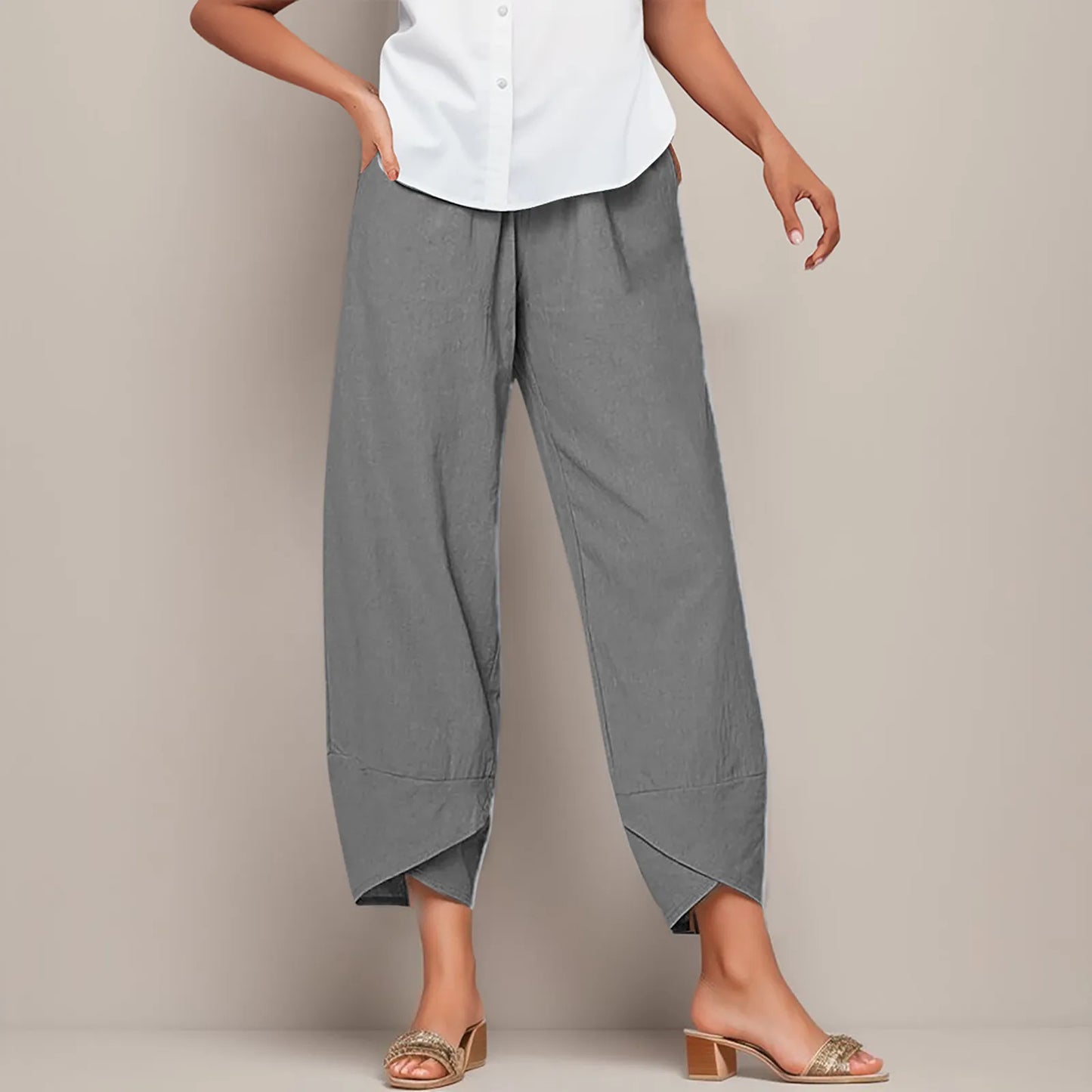 Women's Cargo Pants- Baggy Casual High Waist