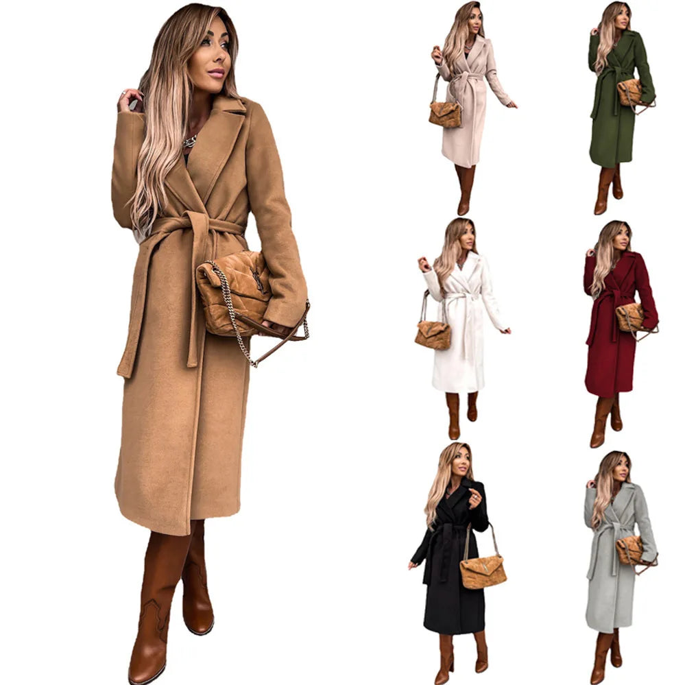 European and American autumn and winter coats for women's clothing