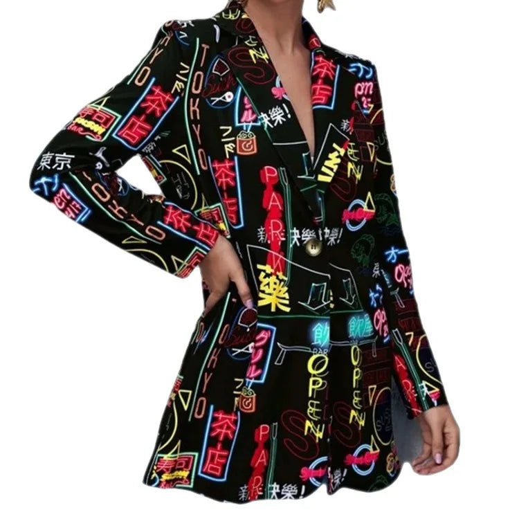 Women's Printed Blazer