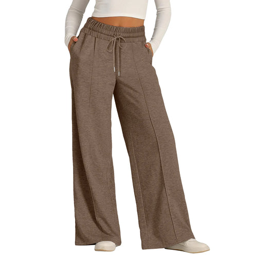 Drawstring Pants For Women- Casual Loose Wide Leg