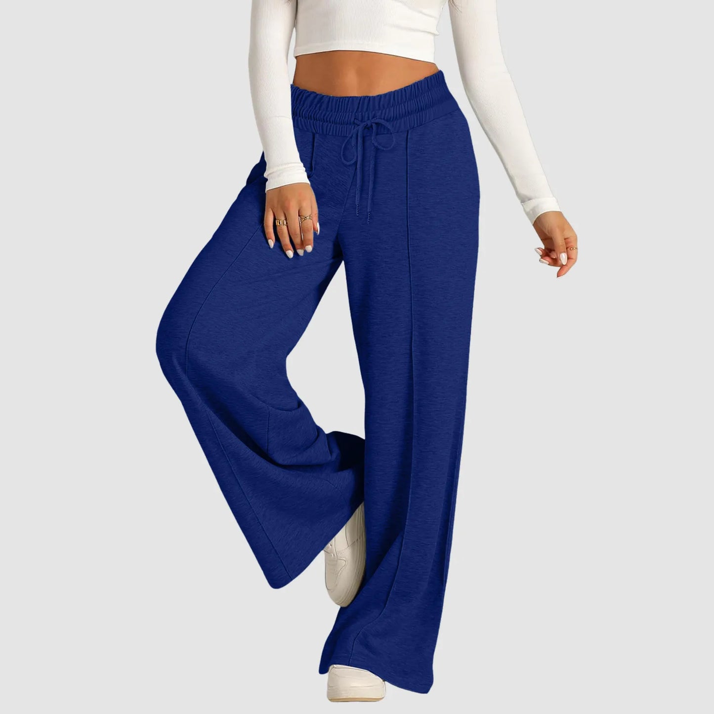 Drawstring Pants For Women- Casual Loose Wide Leg