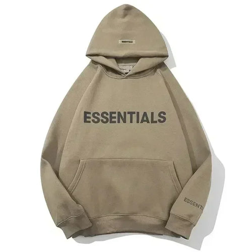 Essentials Hoodie 3D Rubber Letter Logo Sweatshirt High Quality Hip