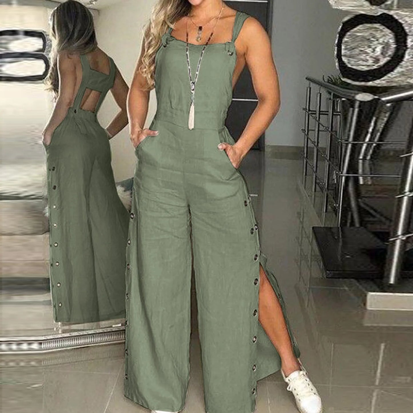 Women's Sleeveless Jumpsuit