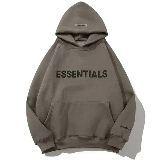 Essentials Hoodie 3D Rubber Letter Logo Sweatshirt High Quality Hip