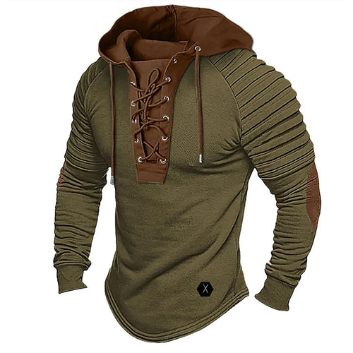 Men's Long Sleeve Fashion Hoodie with Pull Closure