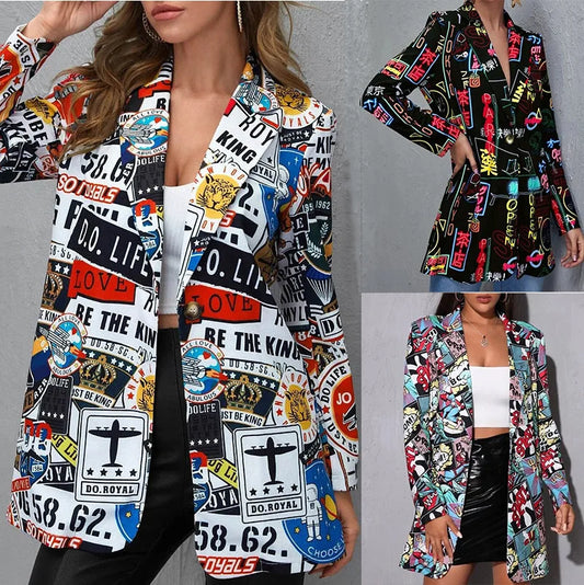 Women's Printed Blazer