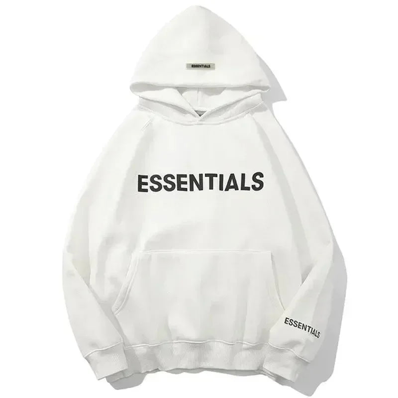 Essentials Hoodie 3D Rubber Letter Logo Sweatshirt High Quality Hip