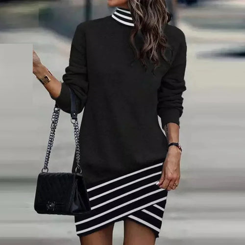 Casual Turtleneck Dress