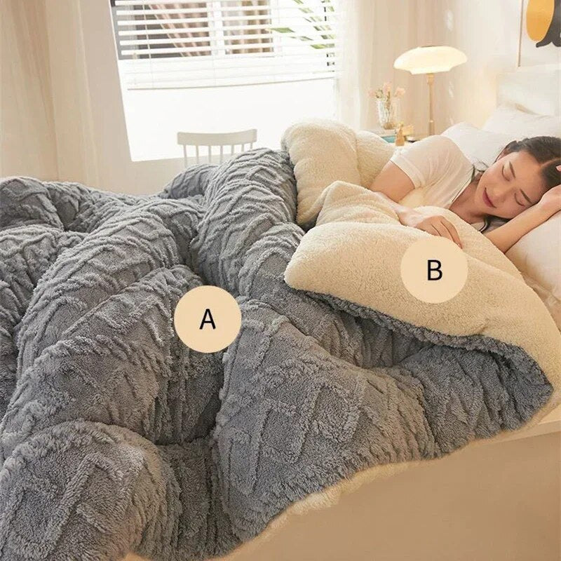 High End Thick-Warm Blanket-Artificial Lamb