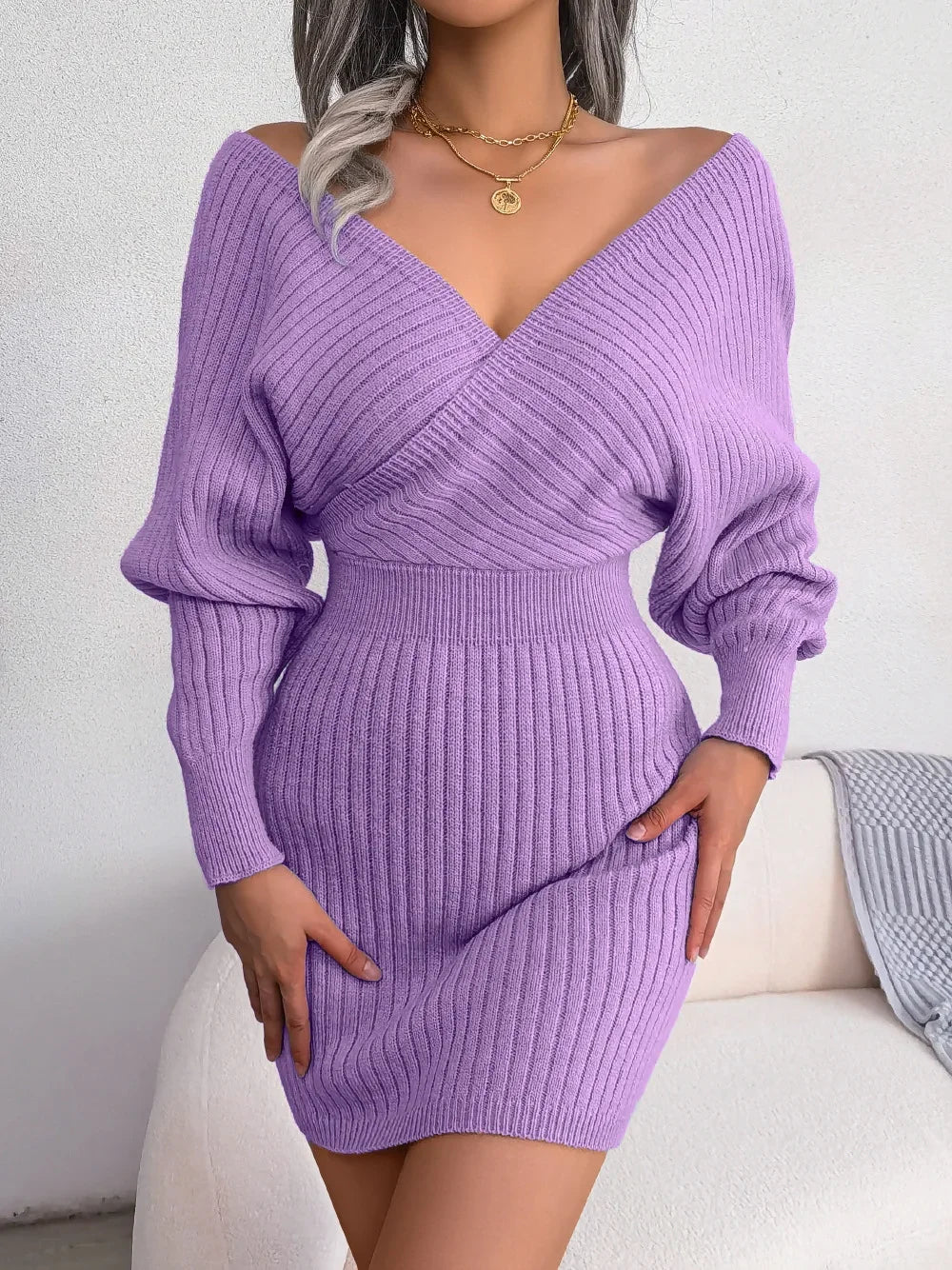 Bodycon Sweater Dress For Women