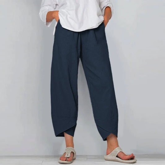 Women's Cargo Pants- Baggy Casual High Waist