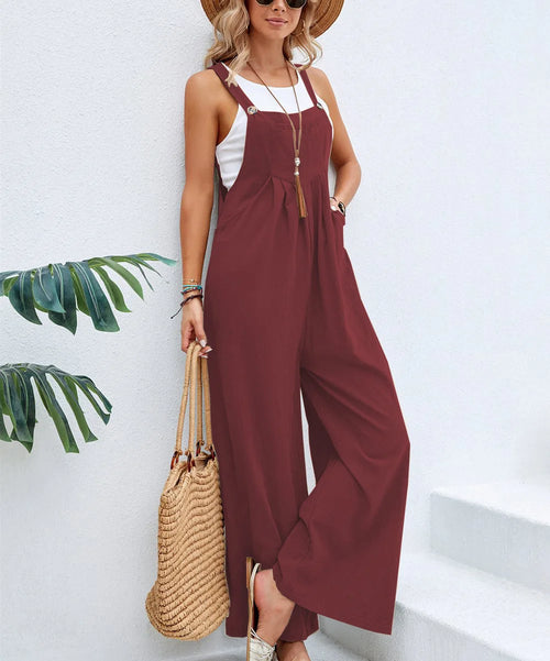 Women's Cargo Pants Jumpsuit