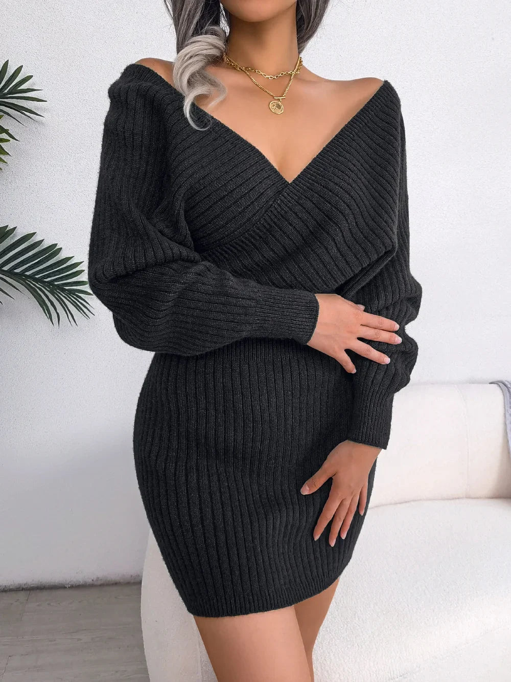 Bodycon Sweater Dress For Women