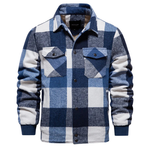 Men's Flannel Plaid Winter Jacket