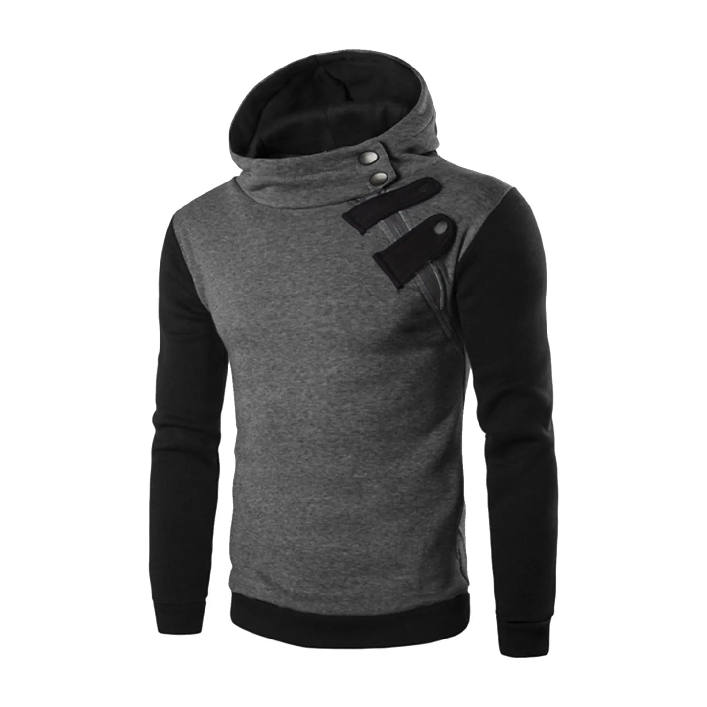 Autumn Winter Hoodies For Men Handsome Long Sleeve Lace Up Hoodie