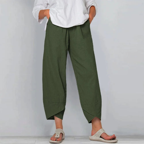 Women's Cargo Pants- Baggy Casual High Waist