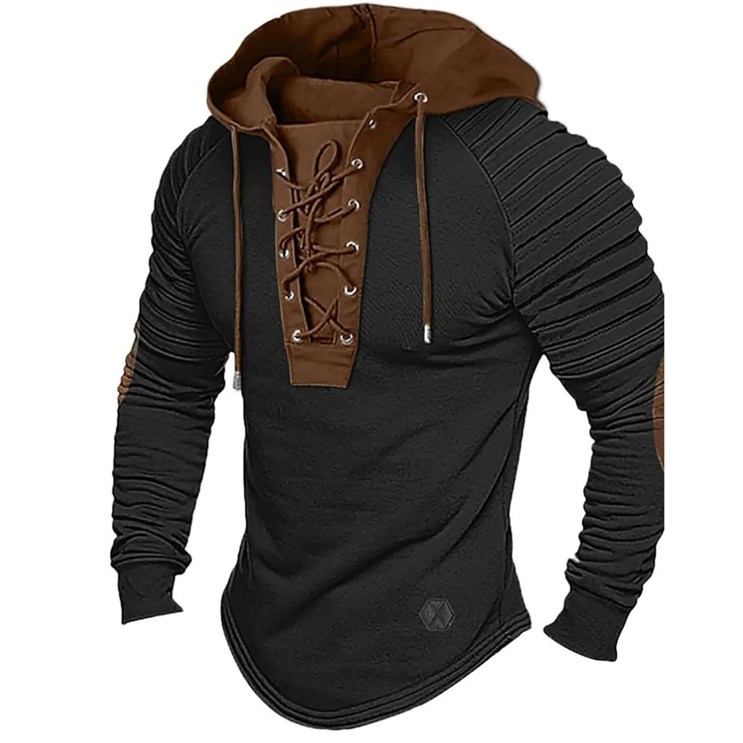 Men's Long Sleeve Fashion Hoodie with Pull Closure