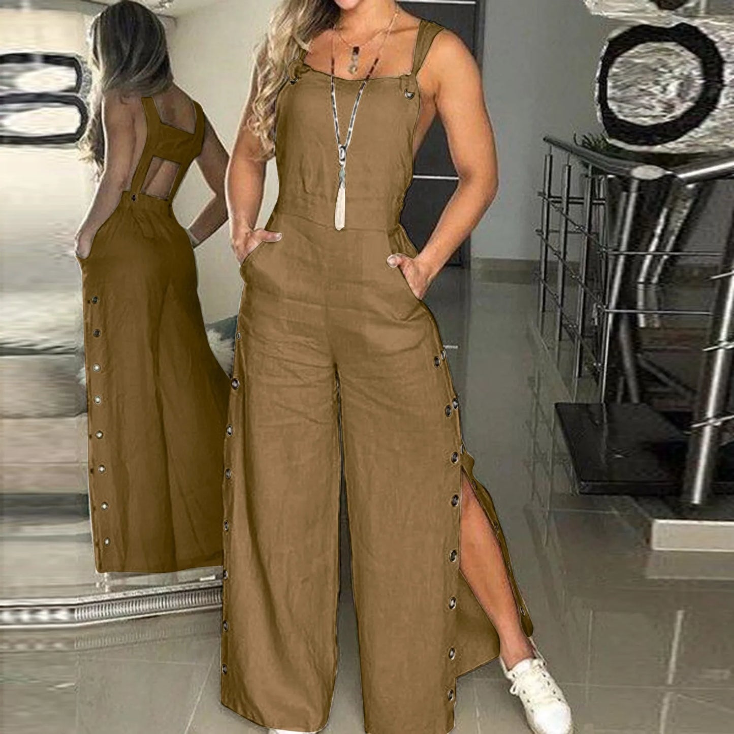 Women's Sleeveless Jumpsuit