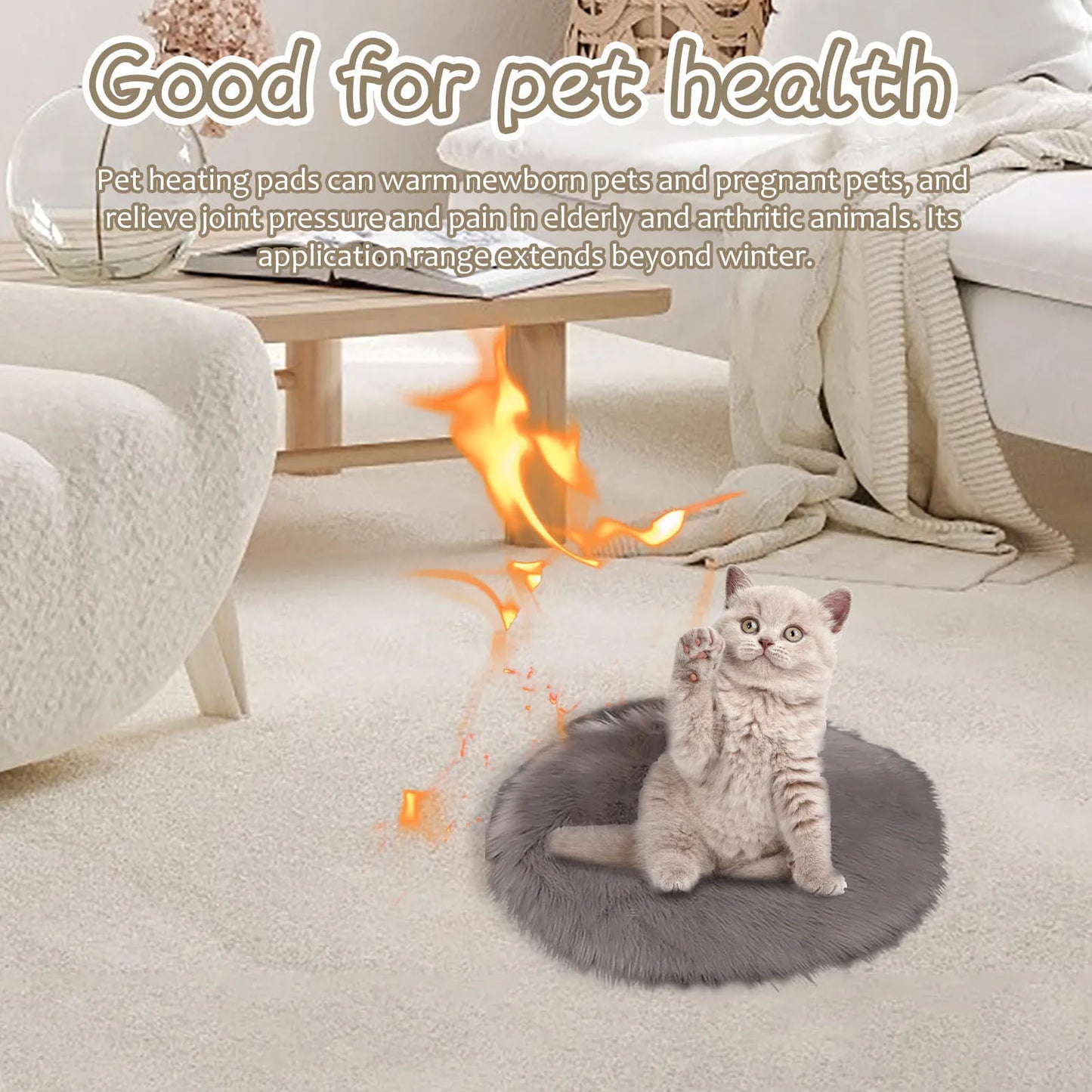 Pet Electric Heating Pad Winter Blanket Dog Cat Electric Heated Bed