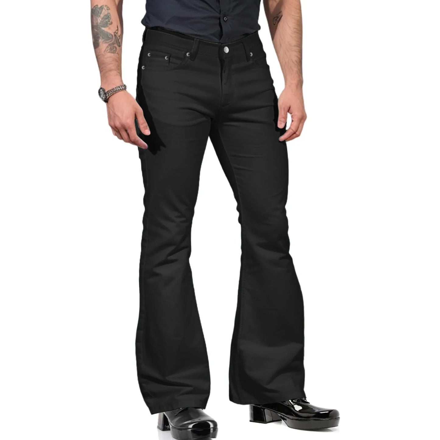 Men's Casual Solid Color Pocket Suit Pant