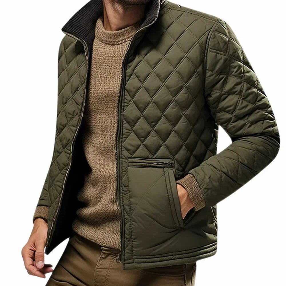 Mens Vintage Lightweight Quilted Jacket