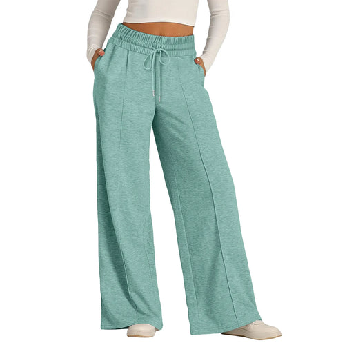 Drawstring Pants For Women- Casual Loose Wide Leg