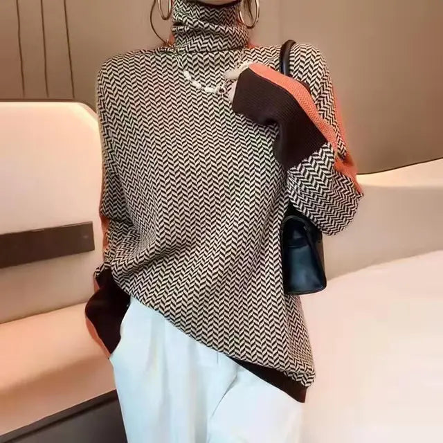 Turtleneck Sweater Knitted