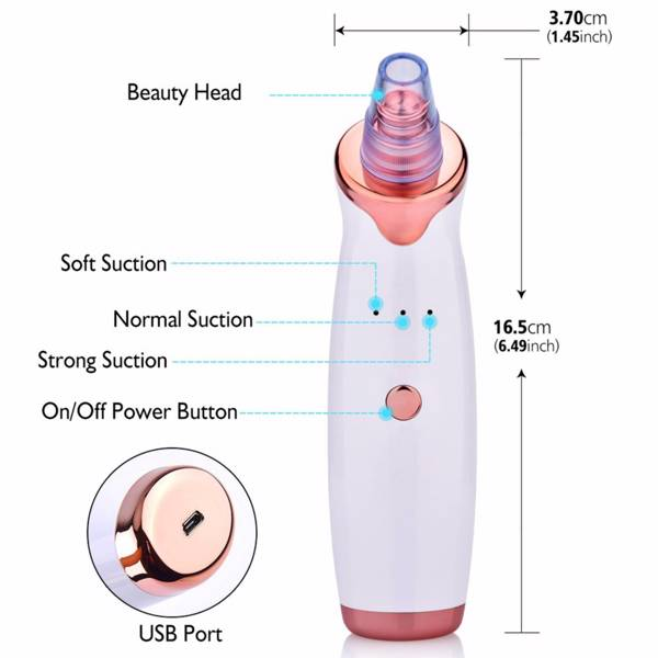 Electric Skin blackhead Vacuum Facial Blackhead Remover