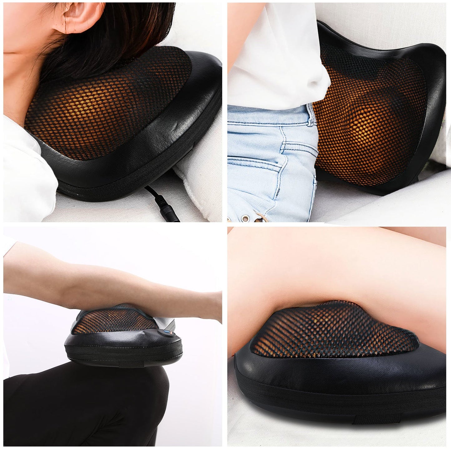 Back Neck Massage Pillow Kneading Massager In-Car Thermotherapy