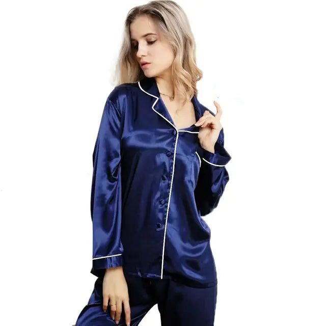 Women's Satin Pajamas Set