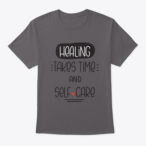 Healing Takes Time And Self-Care Quote Vector Design For T-Shirt