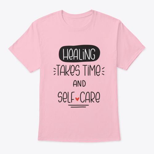 Healing Takes Time And Self-Care Quote Vector Design For T-Shirt