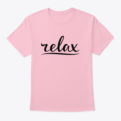 Relax Hand Lettering Design for T-Shirt