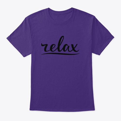 Relax Hand Lettering Design for T-Shirt