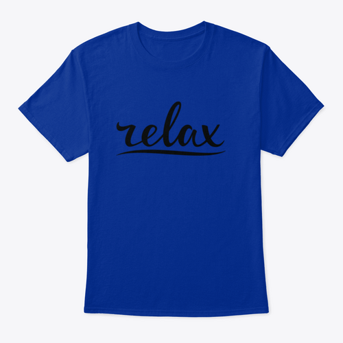 Relax Hand Lettering Design for T-Shirt