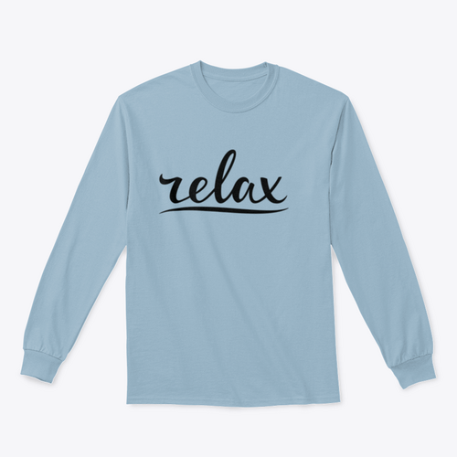 Relax Hand Lettering Design for Sweatshirt