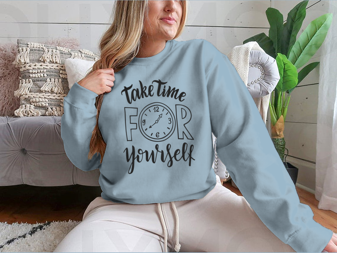 Take Time For Yourself. Hand Lettering Inscription Text, Motivation