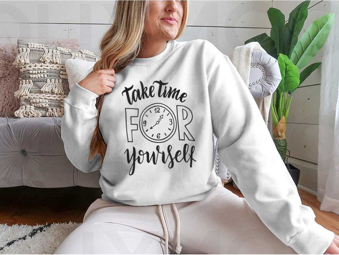 Take Time For Yourself. Hand Lettering Inscription Text, Motivation