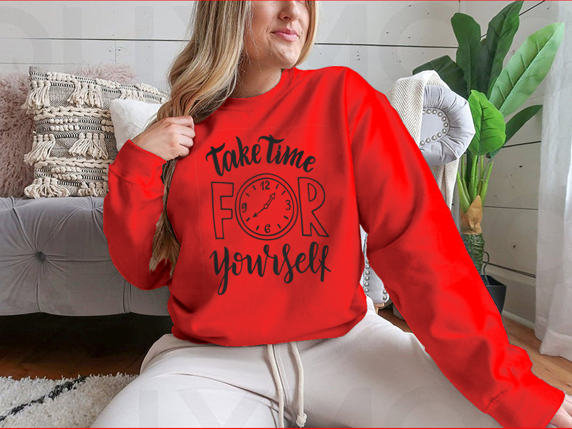 Take Time For Yourself. Hand Lettering Inscription Text, Motivation