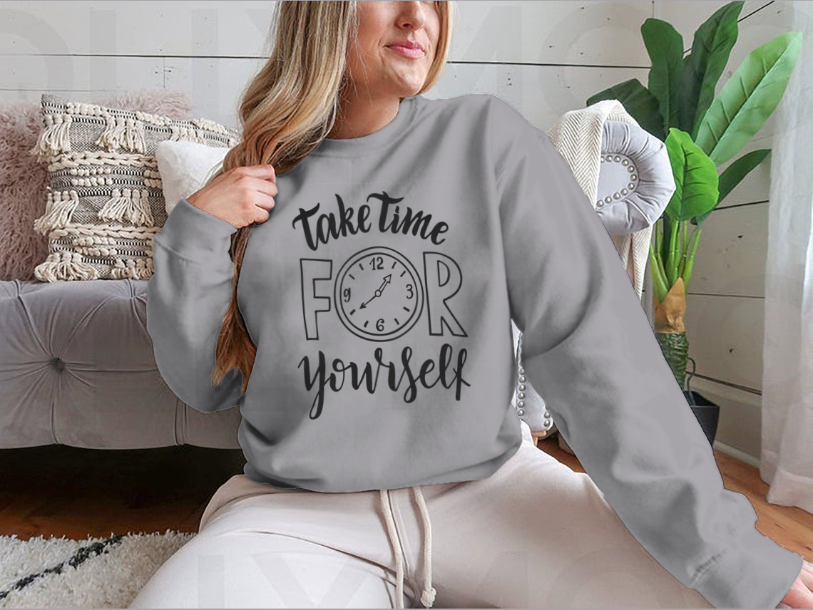 Take Time For Yourself. Hand Lettering Inscription Text, Motivation