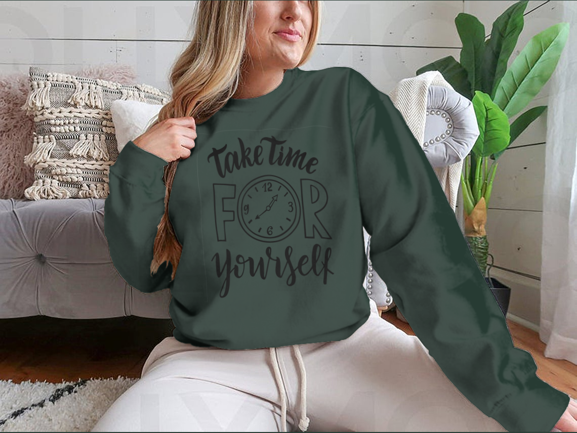 Take Time For Yourself. Hand Lettering Inscription Text, Motivation