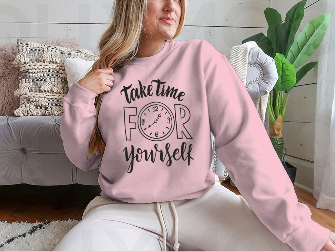 Take Time For Yourself. Hand Lettering Inscription Text, Motivation