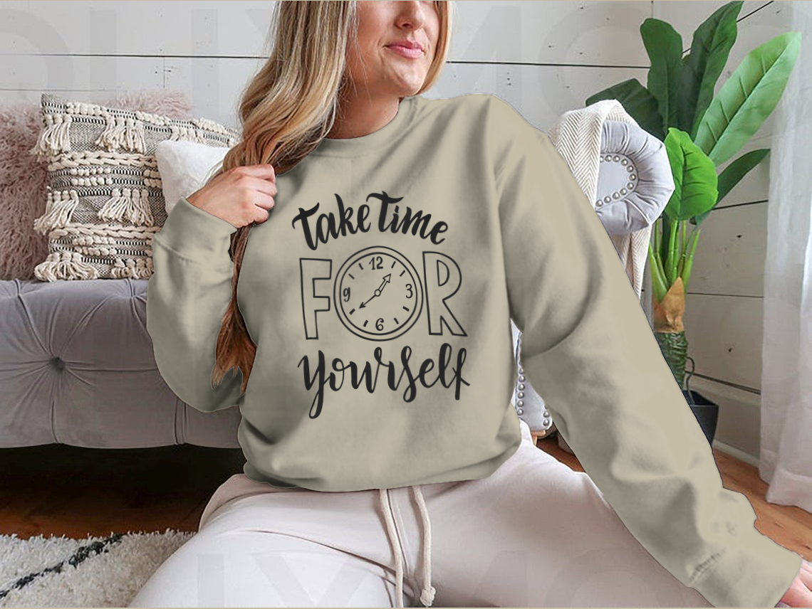 Take Time For Yourself. Hand Lettering Inscription Text, Motivation