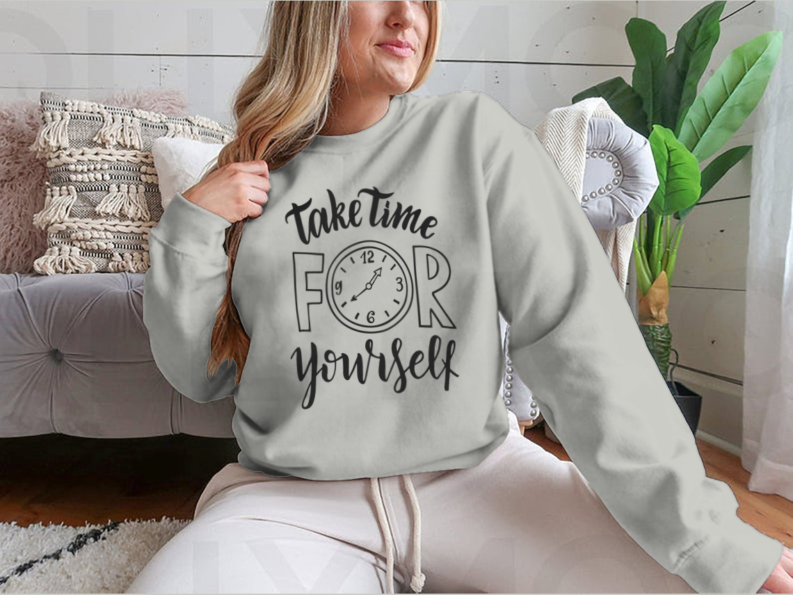 Take Time For Yourself. Hand Lettering Inscription Text, Motivation