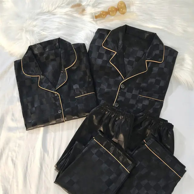 Couple Luxury Silk Pajama Set