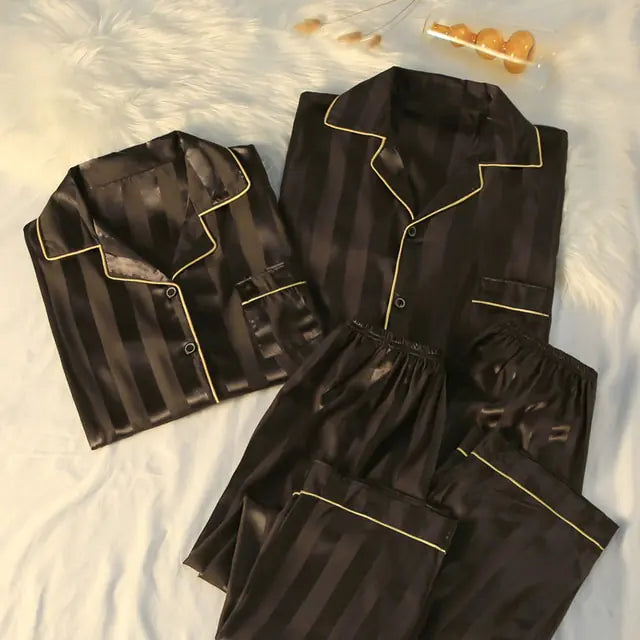 Couple Luxury Silk Pajama Set